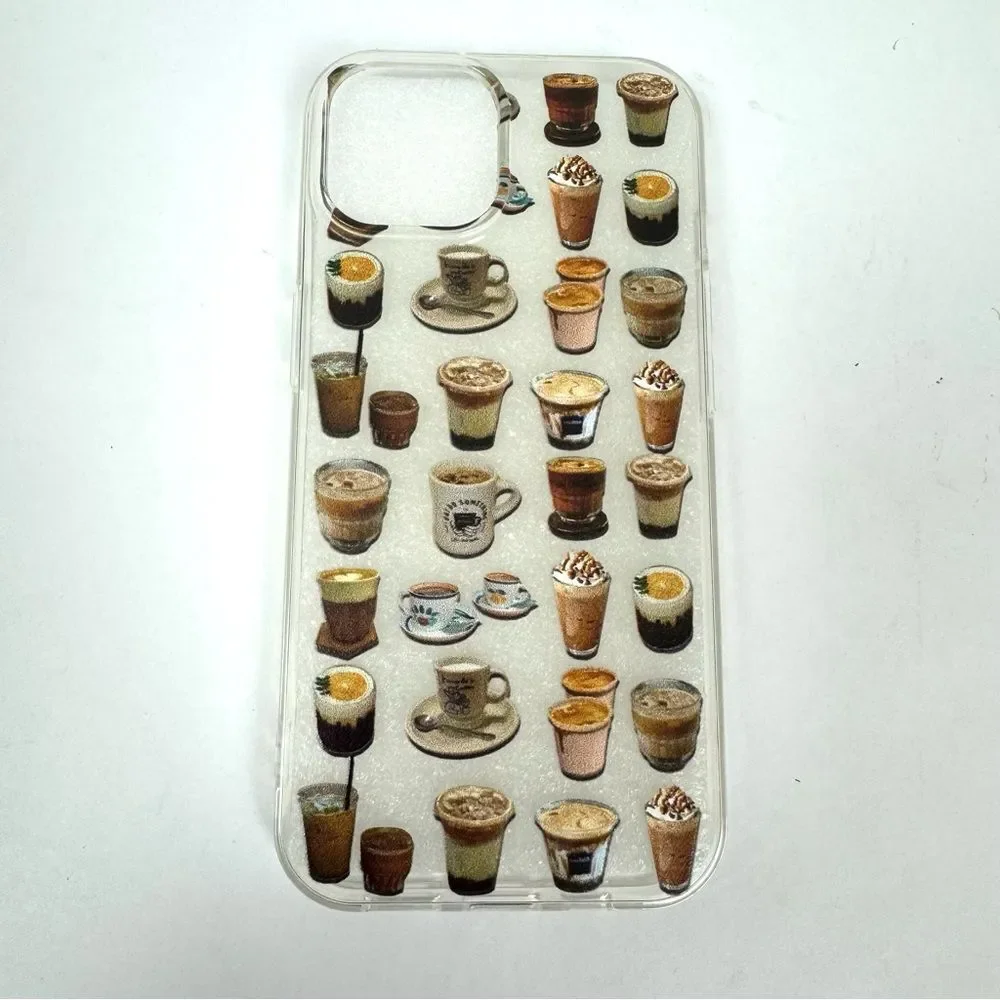 iPhone 15 Phone Case Coffee Clear Cover